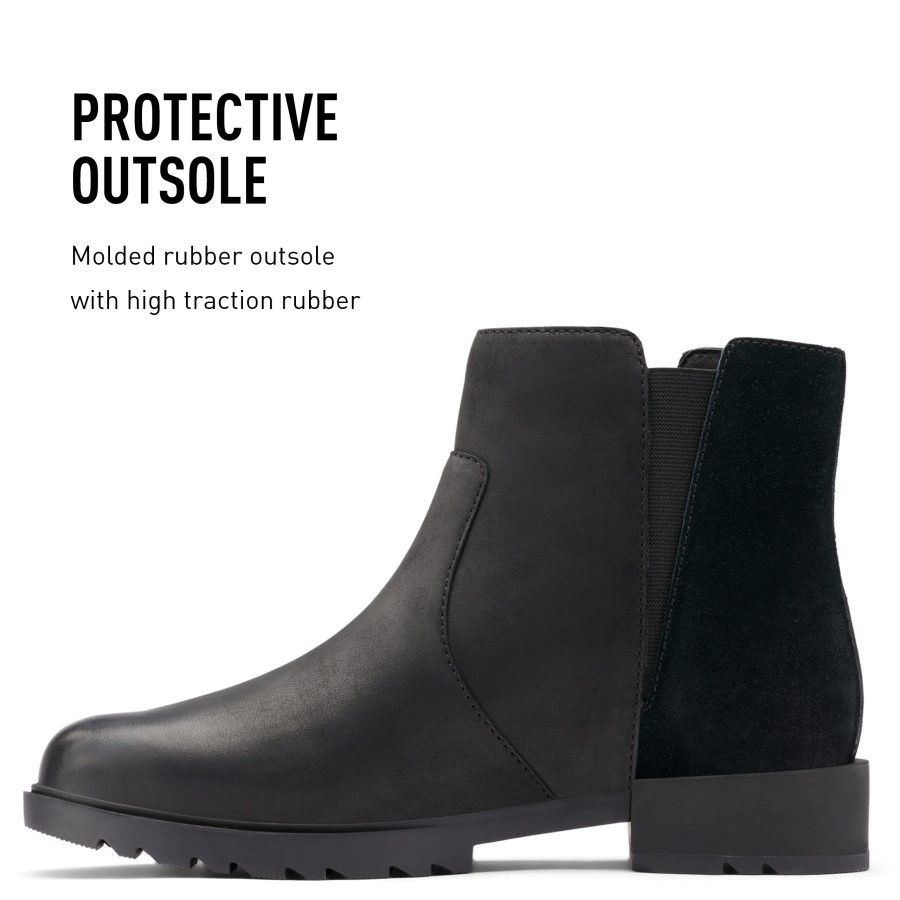Black Sea Salt Women's Emelie Ii Zip Waterproof Boot Sorel Australia