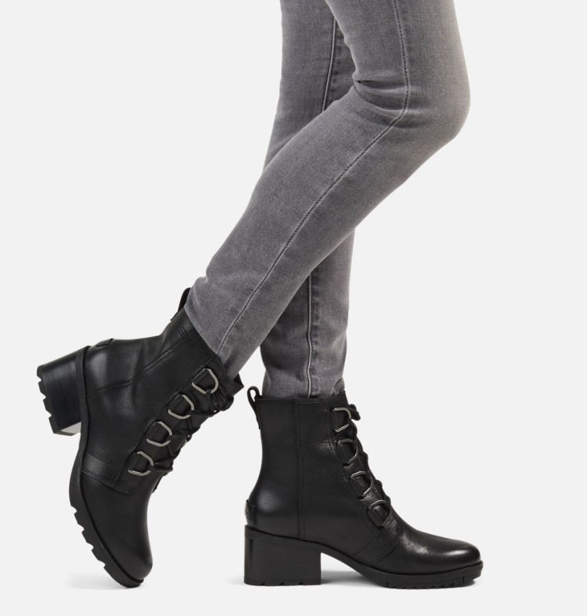 Black Sorel Australia Women's Cate Lace Bootie