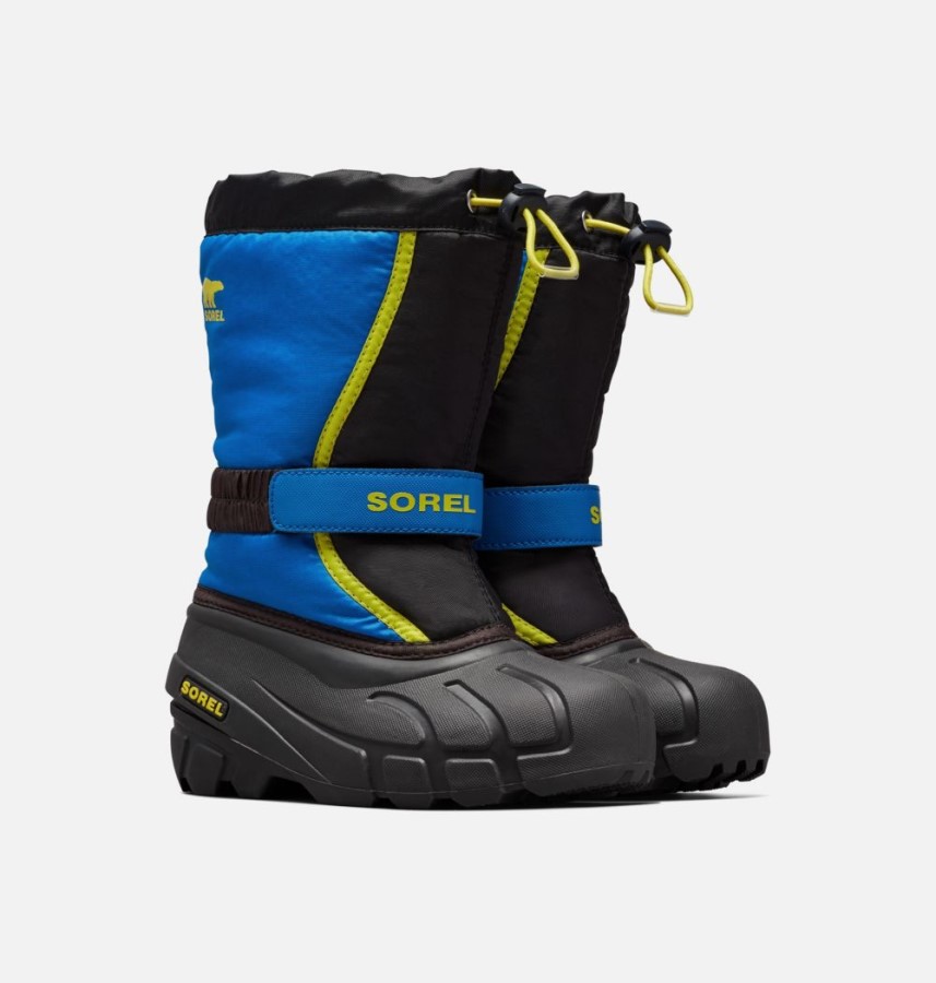 Black-Super Blue Children's Flurry Boot Sorel Australia