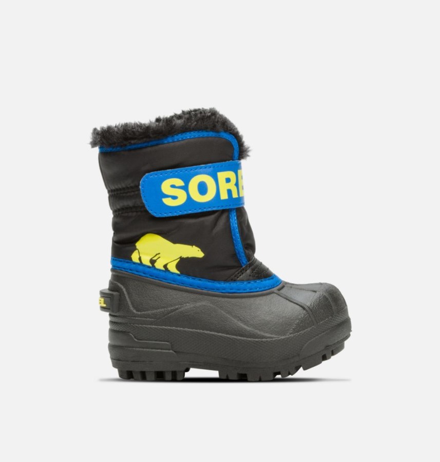 Black-Super Blue Toddler Snow Commander Boot Sorel Australia