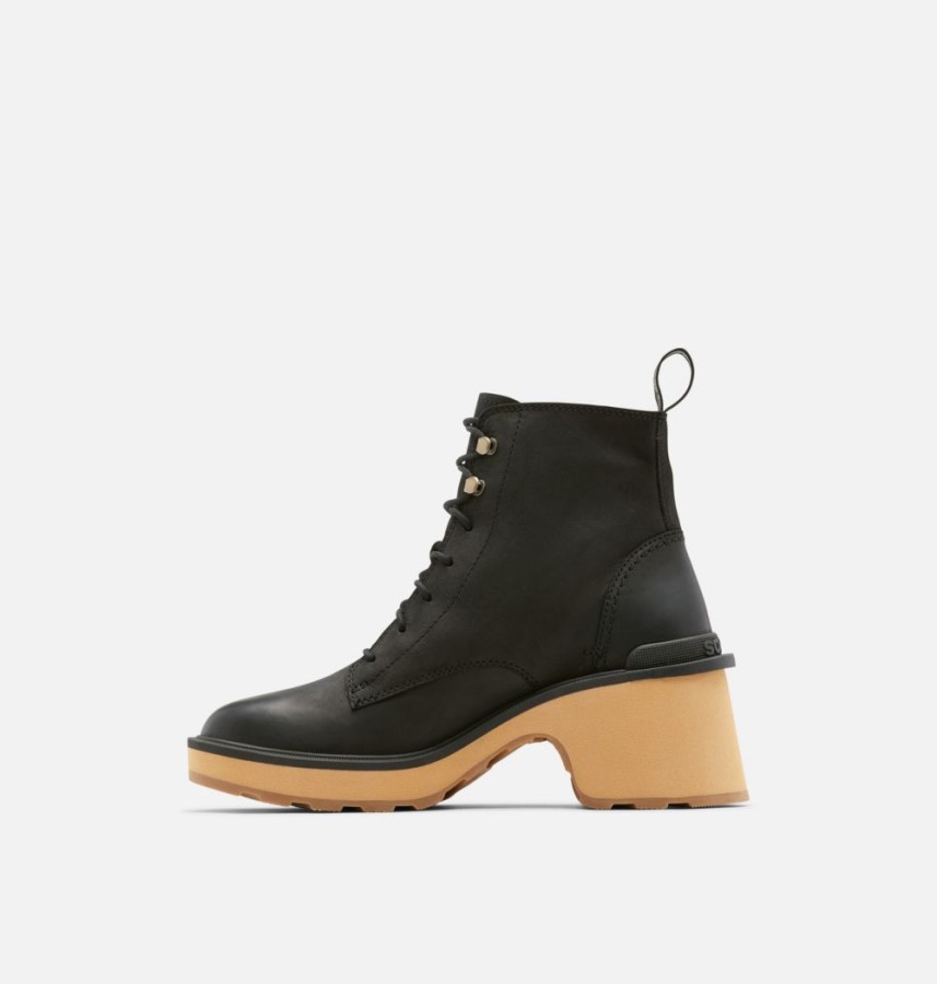 Black-Tawny Buff Sorel Australia Women's Hi-Line Heel Lace Boot