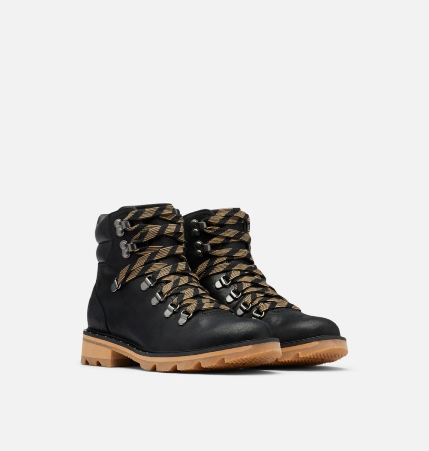 Black-Tawny Buff Sorel Australia Women's Lennox Hiker Bootie