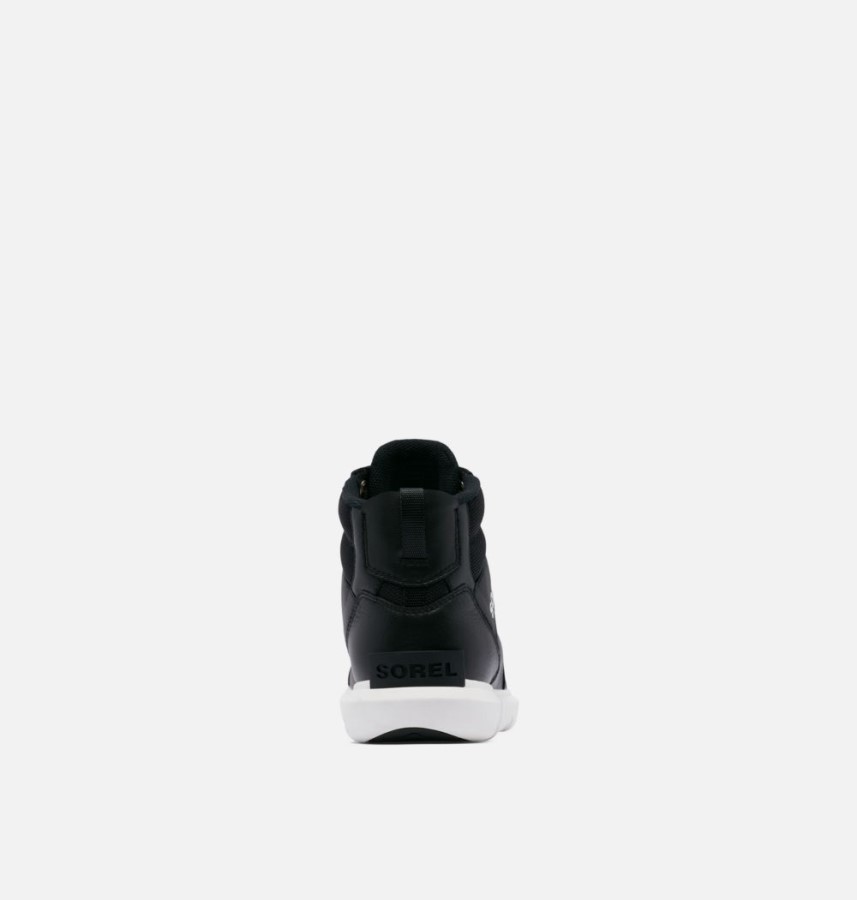 Black-White Men's Explorer Sneaker Mid Sorel Australia