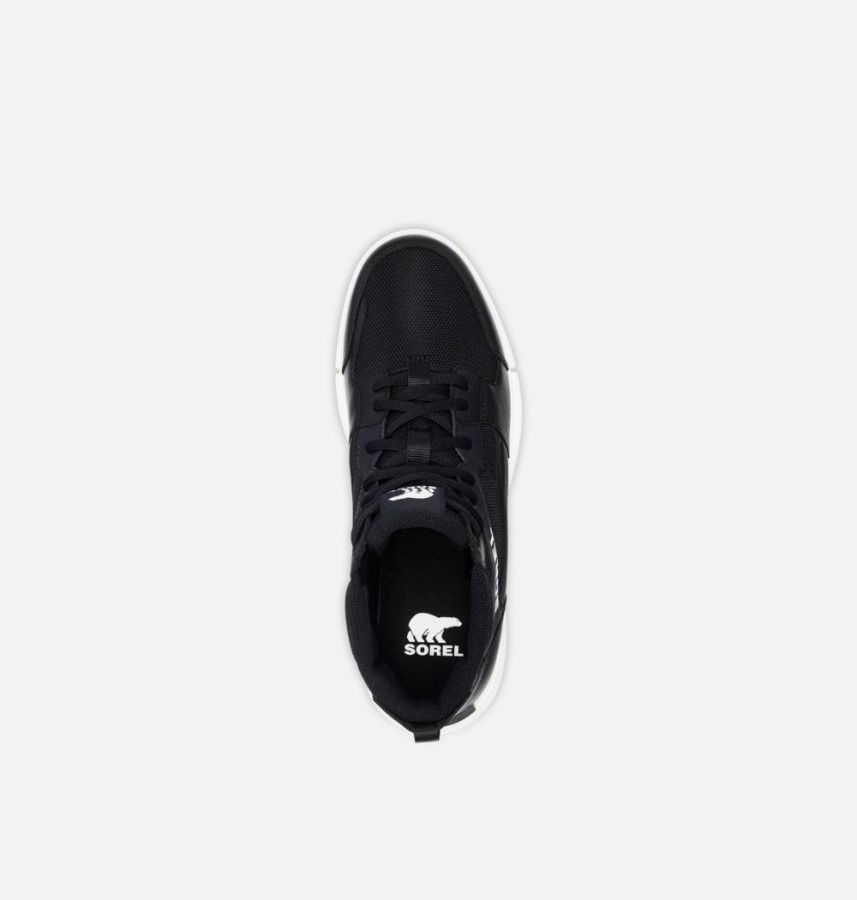 Black-White Men's Explorer Sneaker Mid Sorel Australia