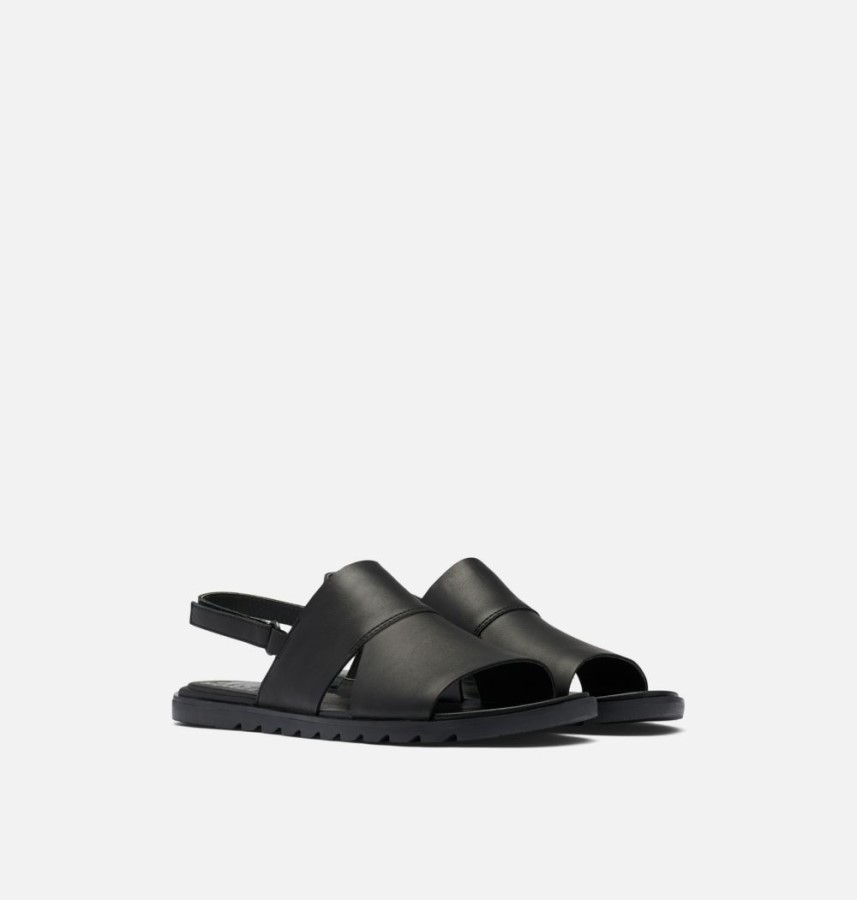Black-White Sorel Australia Women's Ella Ii Slingback Sandal