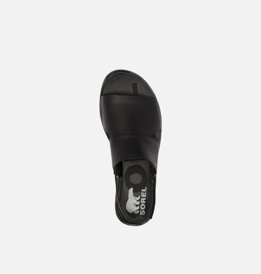 Black-White Sorel Australia Women's Ella Ii Slingback Sandal