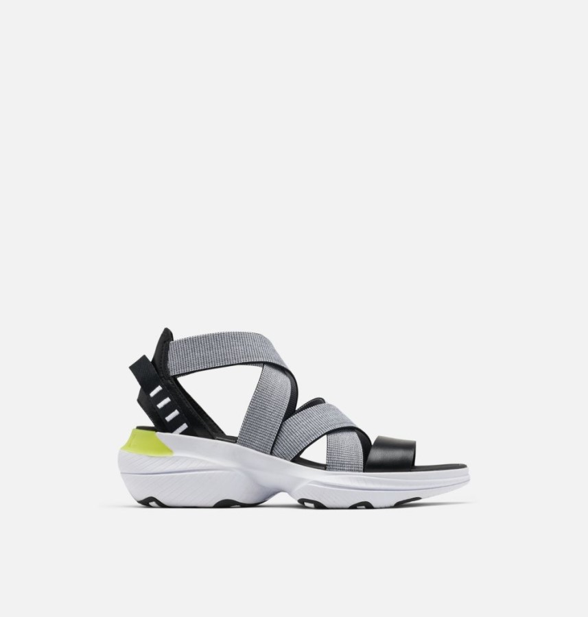 Black-White Women's Explorer Blitz Multistrap Sandal Sorel Australia
