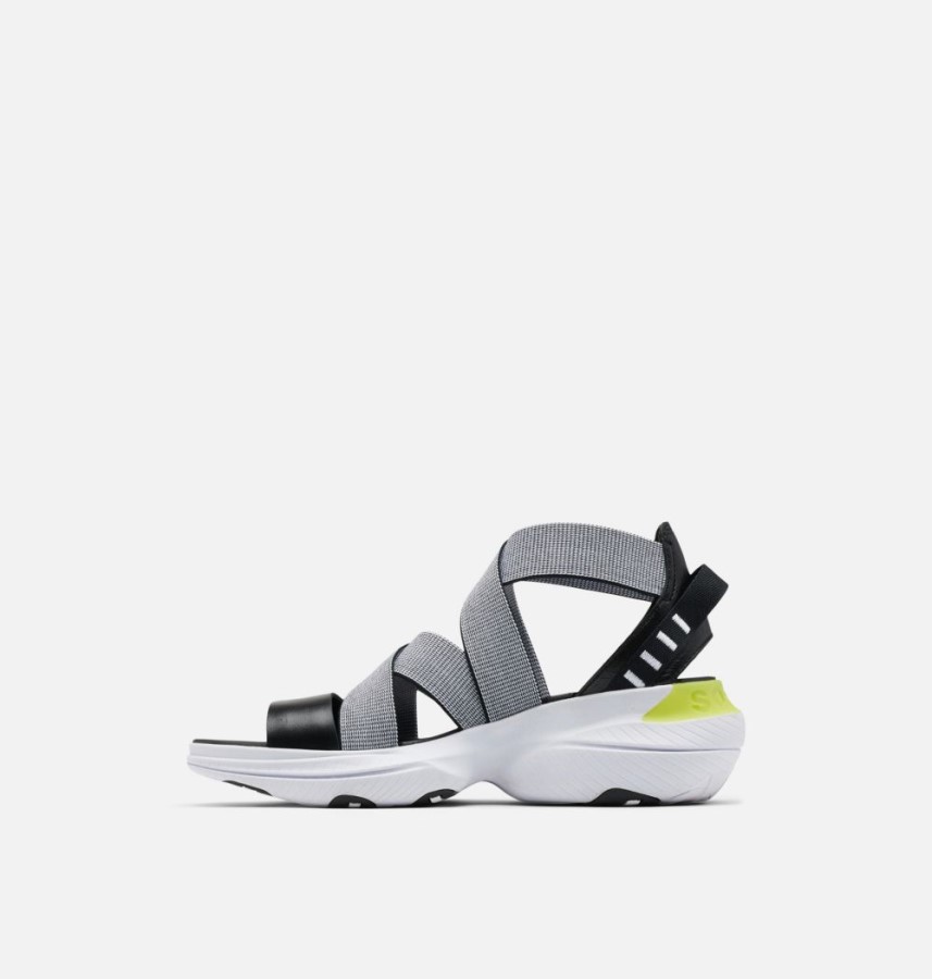 Black-White Women's Explorer Blitz Multistrap Sandal Sorel Australia