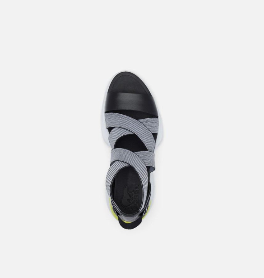 Black-White Women's Explorer Blitz Multistrap Sandal Sorel Australia