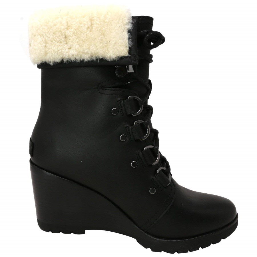 Black Women's After Hours Lace Shearling Sorel Australia