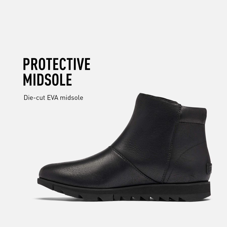 Black Women's Harlow Zip Boot Rain Waterproof Sorel Australia