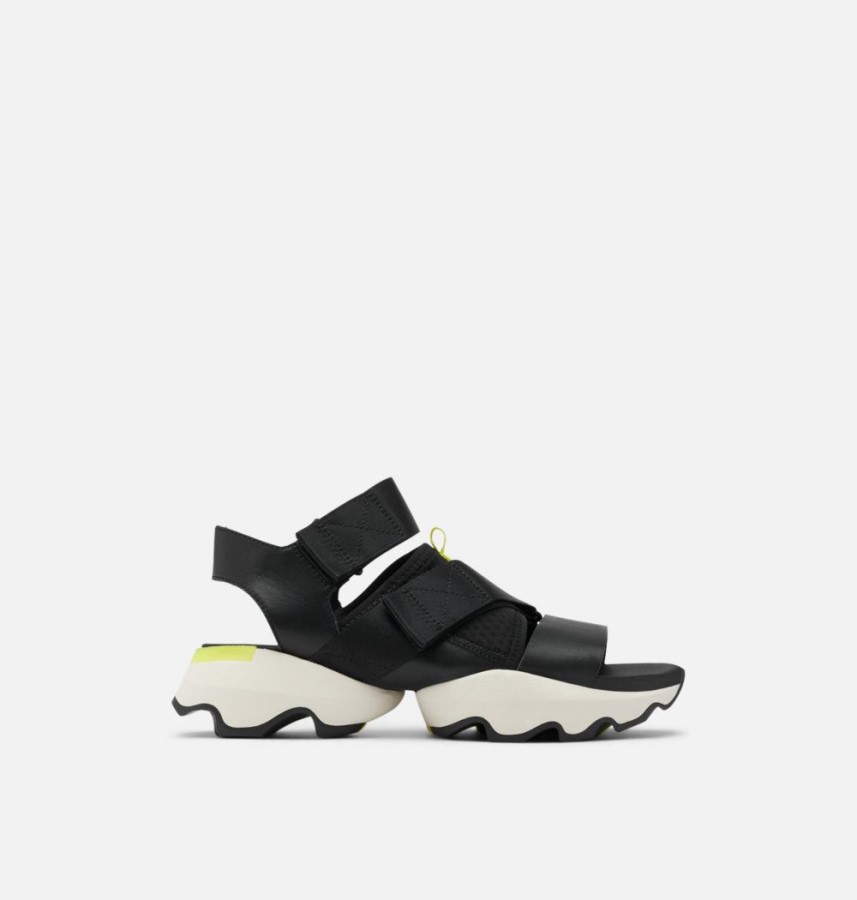 Black Women's Kinetic Impact Sporty Sandal Sorel Australia