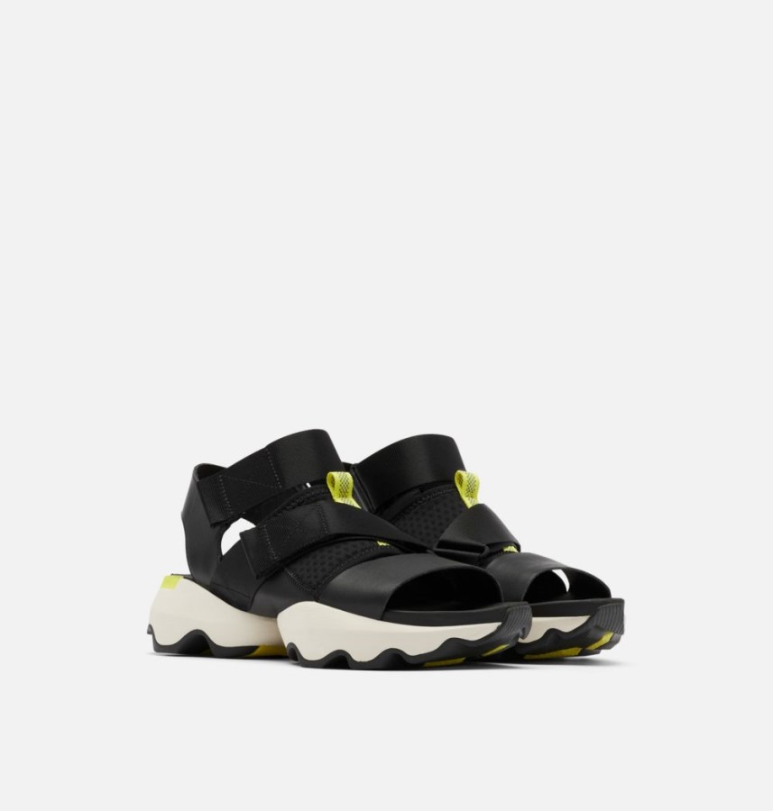 Black Women's Kinetic Impact Sporty Sandal Sorel Australia