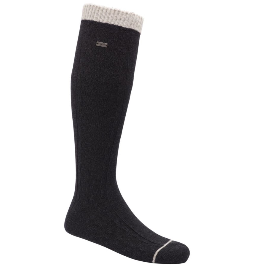 Black Women's Novelty Cable Wool Knee-Hi Socks Sorel Australia