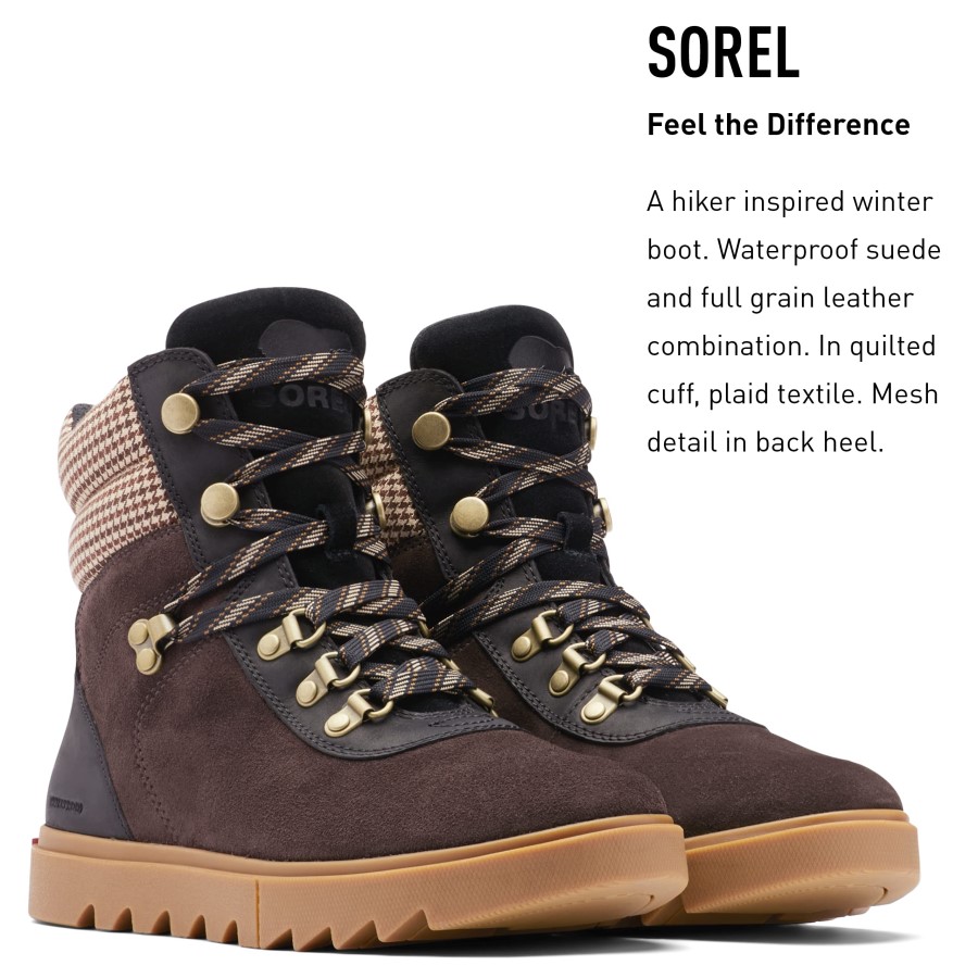 Blackened Brown Black Sorel Australia Women's Joan Of Arctic Next Lite Hiker Boot Waterproof Leather