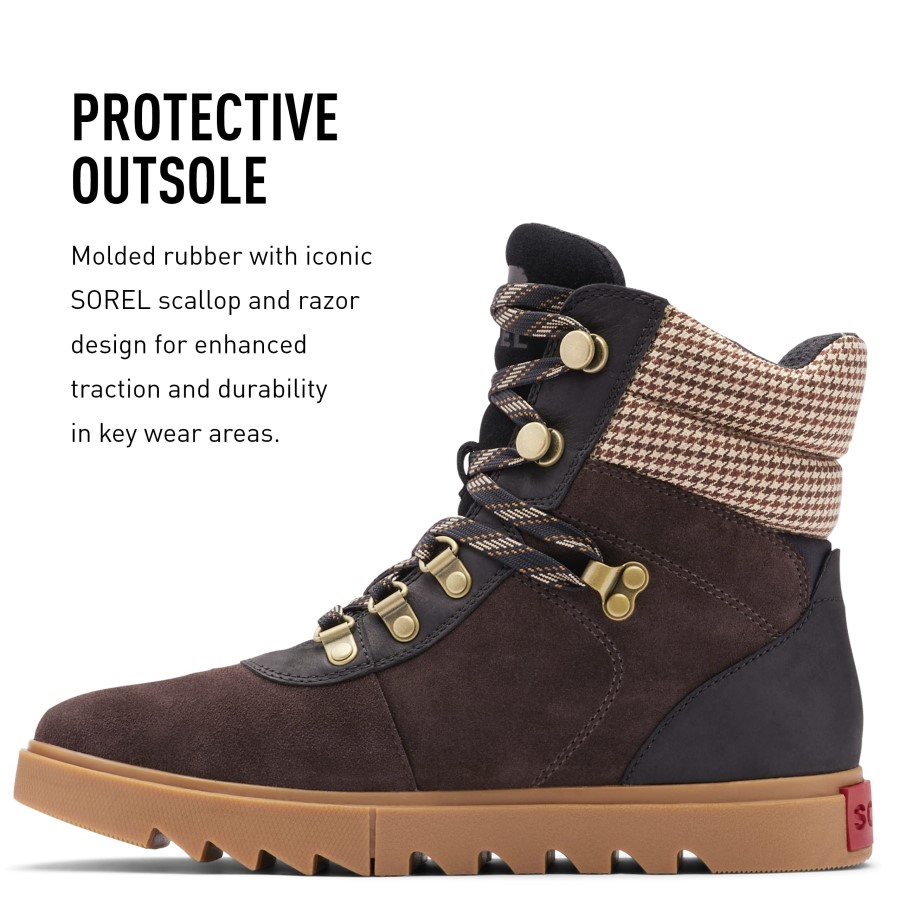 Blackened Brown Black Sorel Australia Women's Joan Of Arctic Next Lite Hiker Boot Waterproof Leather