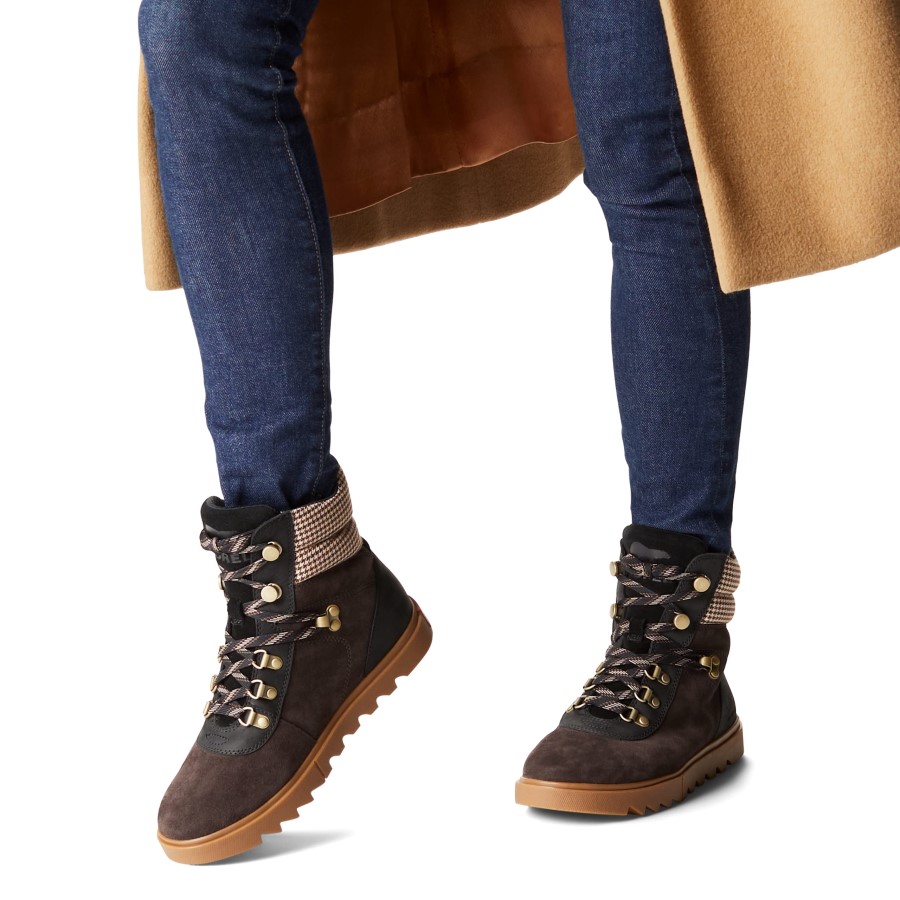 Blackened Brown Black Sorel Australia Women's Joan Of Arctic Next Lite Hiker Boot Waterproof Leather