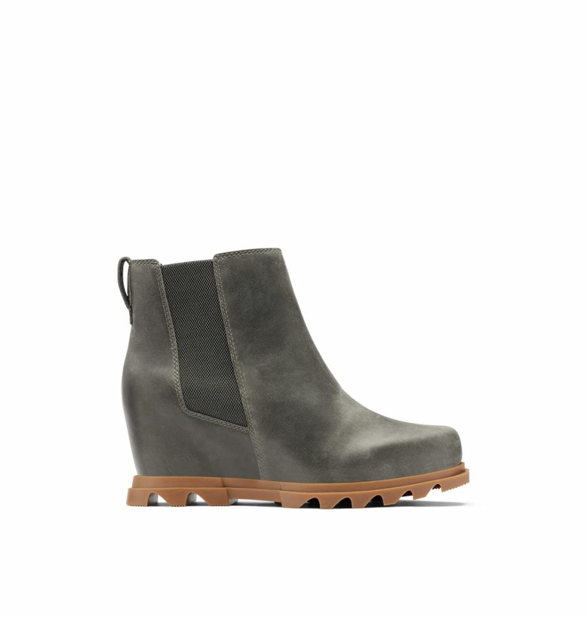 Blackened Brown-Black Sorel Australia Women's Joan Of Arctic Wedge Iii Chelsea Boot