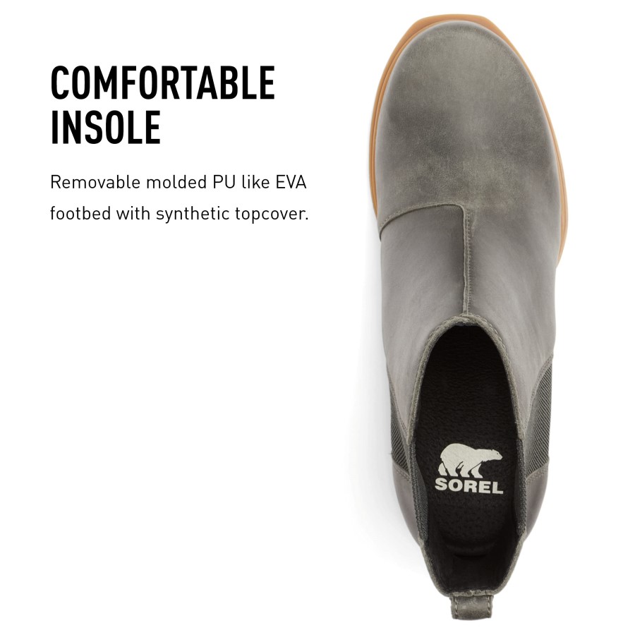 Blackened Brown-Black Sorel Australia Women's Joan Of Arctic Wedge Iii Chelsea Boot