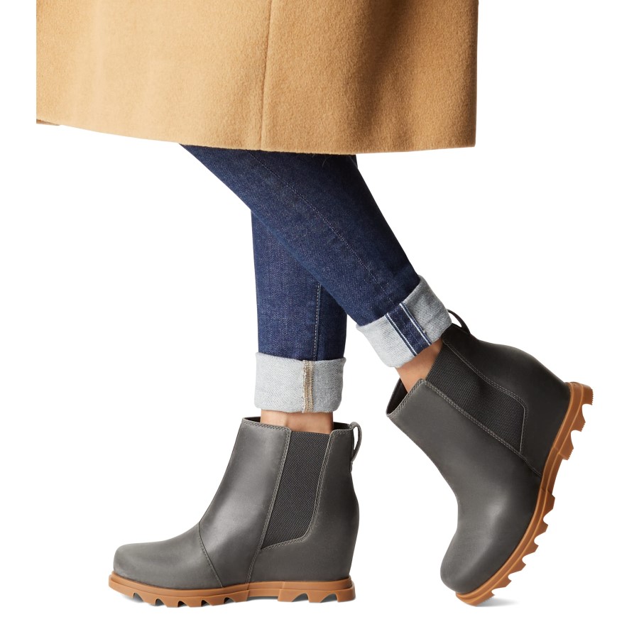 Blackened Brown-Black Sorel Australia Women's Joan Of Arctic Wedge Iii Chelsea Boot