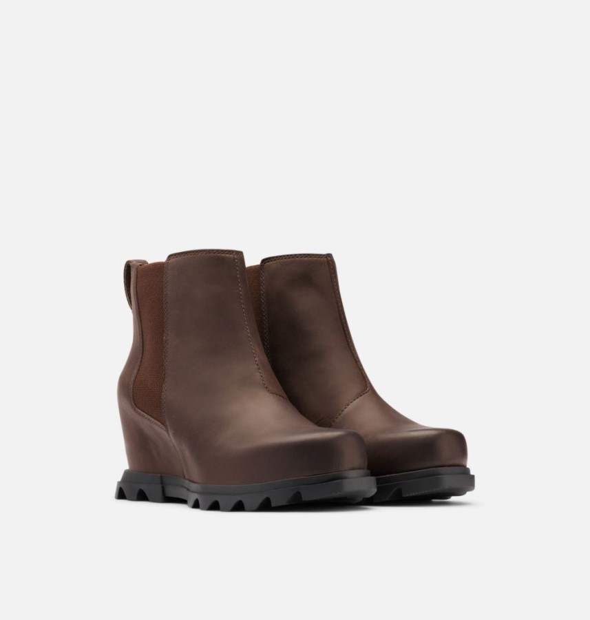Blackened Brown-Black Women's Joan Of Arctic Wedge Iii Chelsea Bootie Sorel Australia