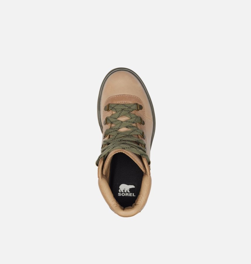 Canoe-Stone Green Women's Lennox Hiker Stkd Waterproof Boot Sorel Australia