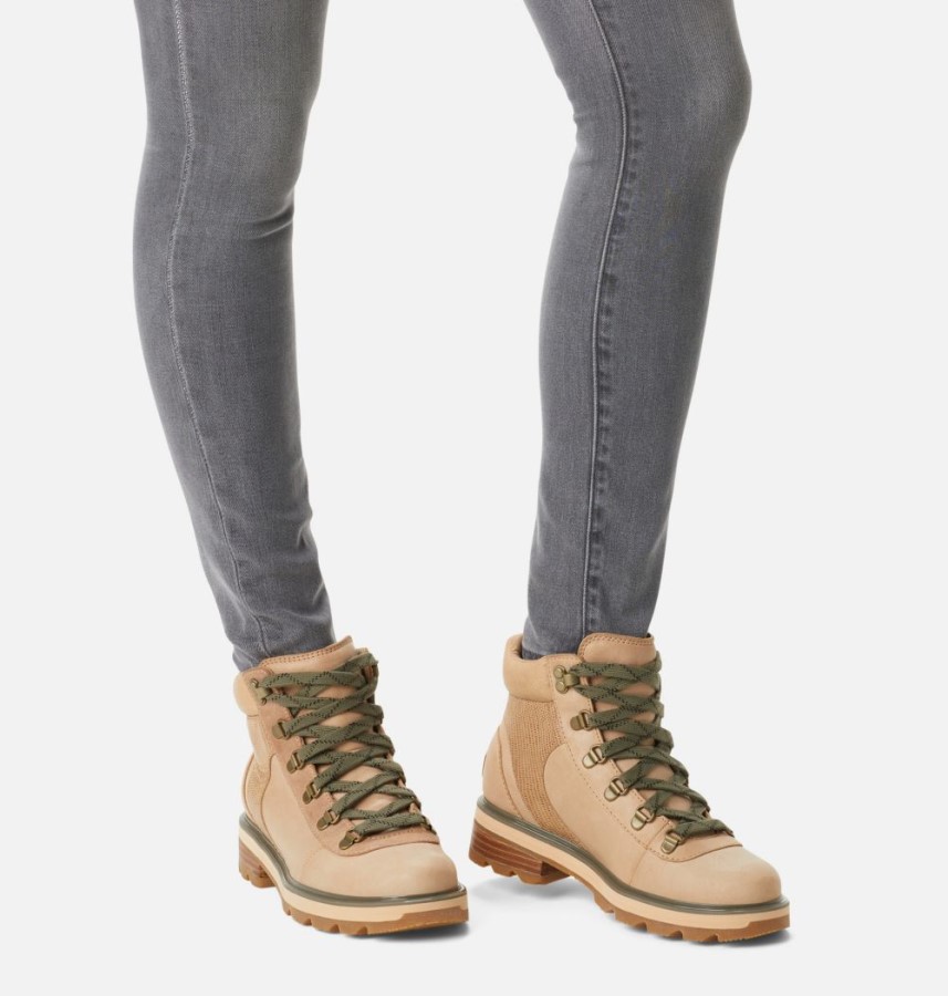 Canoe-Stone Green Women's Lennox Hiker Stkd Waterproof Boot Sorel Australia