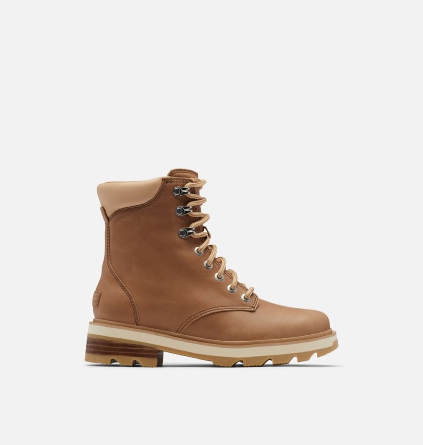 Ceramic-Canoe Sorel Australia Women's Lennox Lace Stkd Waterproof Leather Boot