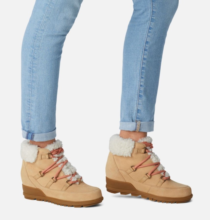 Ceramic-Paradox Pink Sorel Australia Women's Evie Cozy Lace Bootie