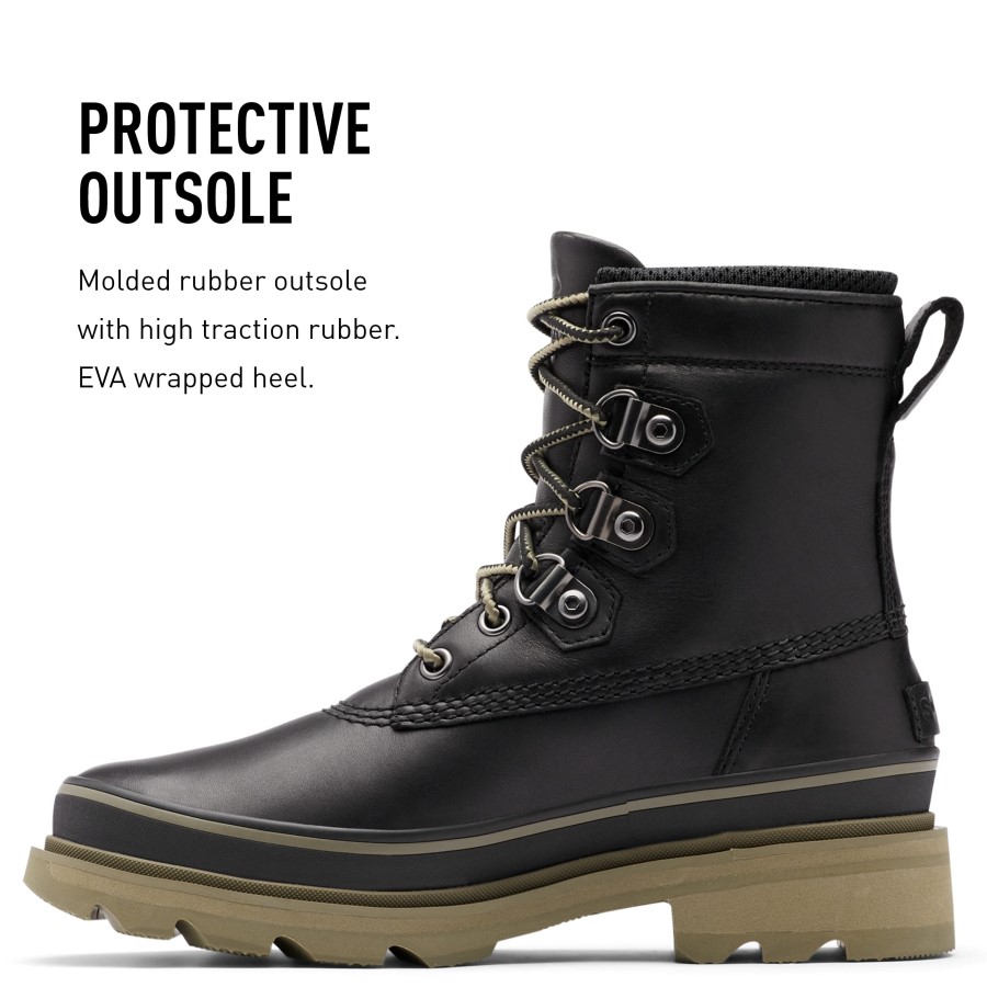 Chalk-Black Sorel Australia Women's Lennox Street Rain Boot