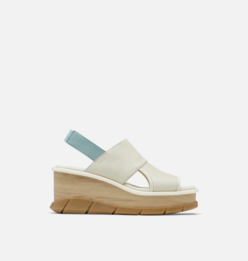 Chalk-Crushed Blue Women's Joanie Iii Slingback Wedge Sandal Sorel Australia