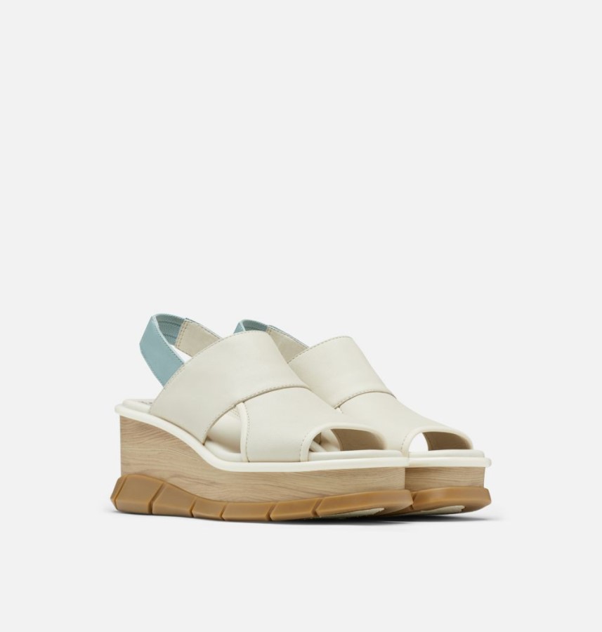 Chalk-Crushed Blue Women's Joanie Iii Slingback Wedge Sandal Sorel Australia