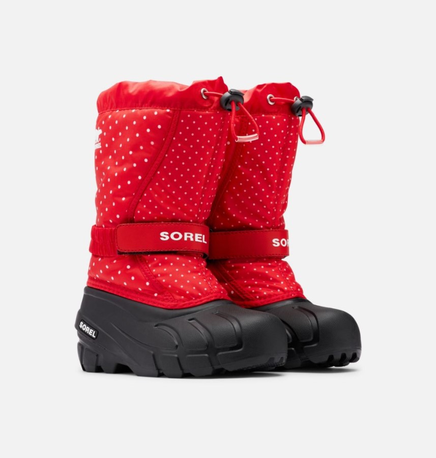 Cherrybomb-Black Sorel Australia Children's Flurry Print Boot
