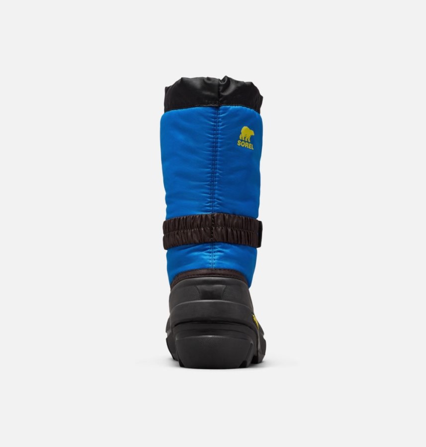 Children's Flurry Boot Black-Super Blue Sorel Australia