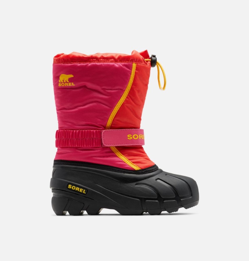 Children's Flurry Boot Poppy Red-Cactus Pink Sorel Australia