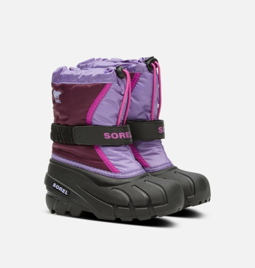 Children's Flurry Boot Purple Dahlia-Paisley Purple Sorel Australia