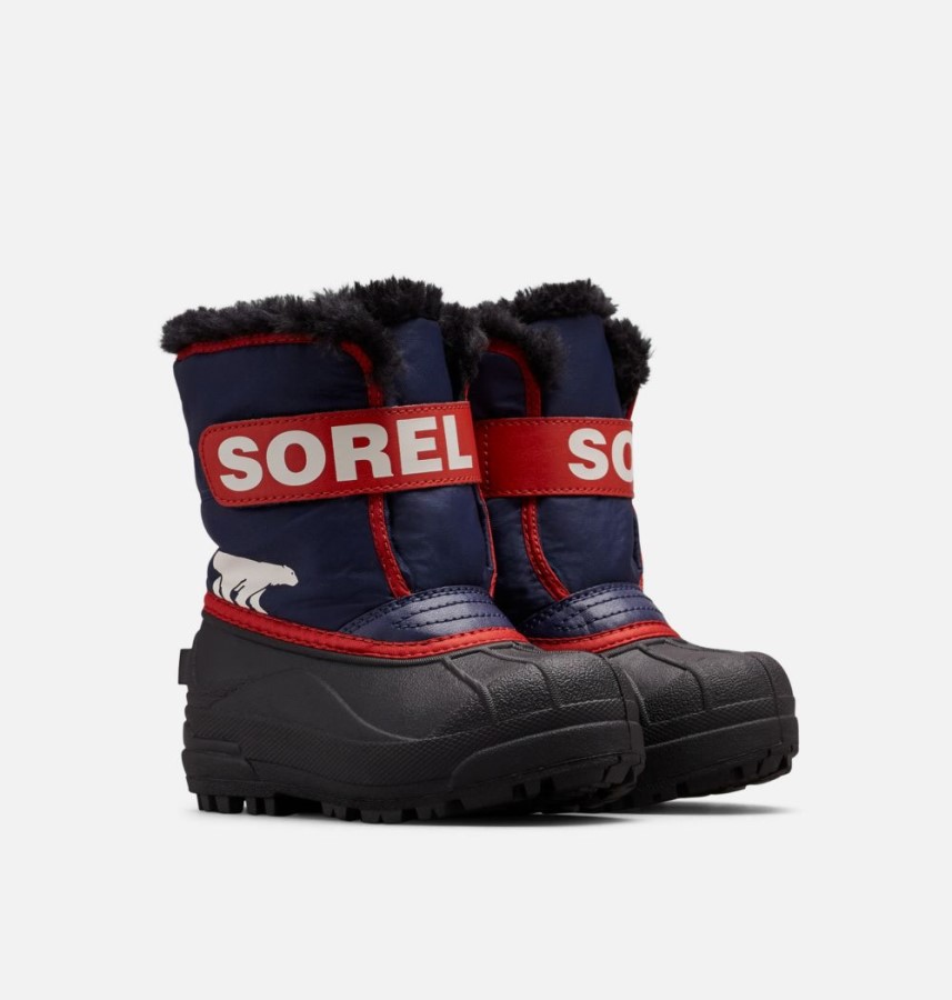 Children's Snow Commander Boot Nocturnal-Sail Red Sorel Australia