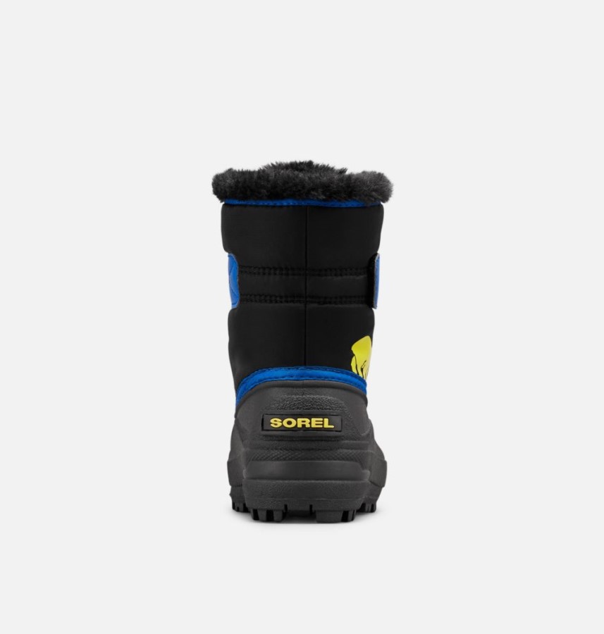 Children's Snow Commander Boot Sorel Australia Black-Super Blue