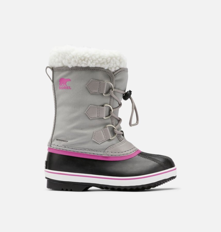 Children's Yoot Pac Nylon Boot Chrome Grey-Black Sorel Australia