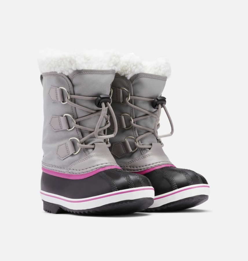 Chrome Grey-Black Sorel Australia Youth Yoot Pac Nylon Boot
