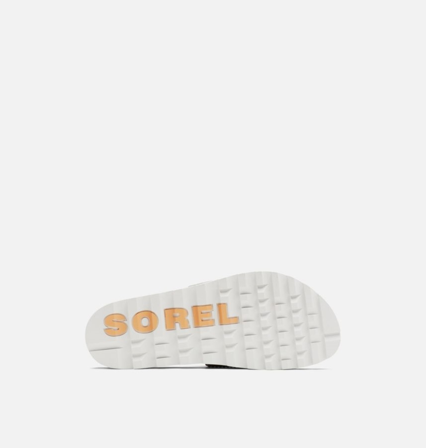 Chrome Grey-Sea Salt Women's Roaming Easy Slide Sandal Sorel Australia