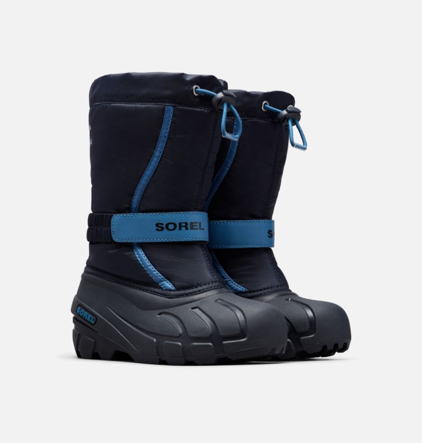 Collegiate Navy-Atmosphere Sorel Australia Youth Flurry Boot