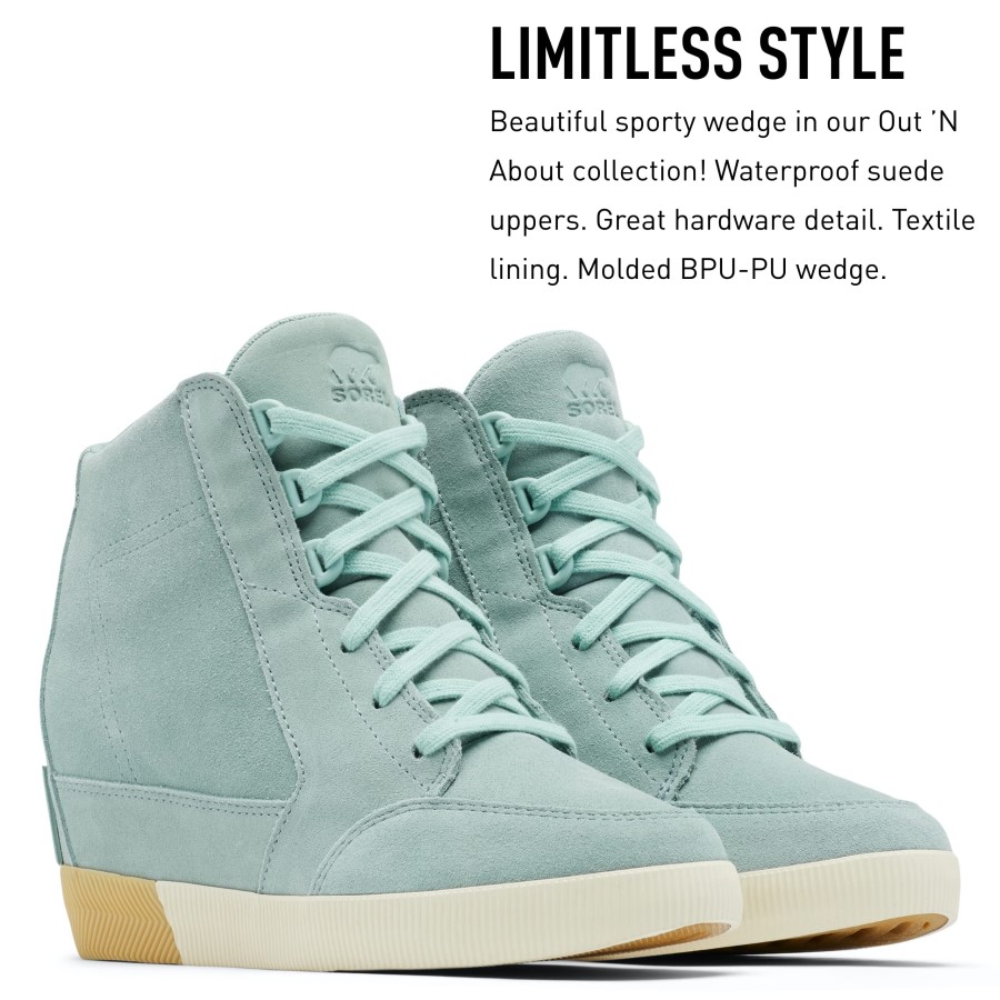 Crushed Blue Chalk Women's Out 'N About Wedge Boots Sorel Australia