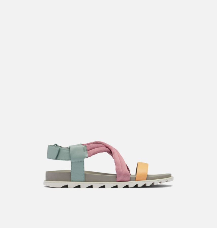 Crushed Blue-Chrome Grey Sorel Australia Women's Roaming Decon Sandal