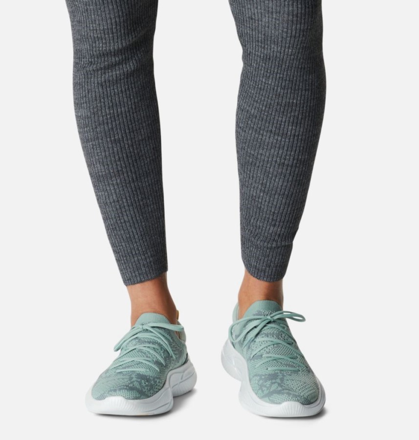 Crushed Blue-Cinder Grey Women's Explorer Blitz Stride Lace Sneaker Sorel Australia
