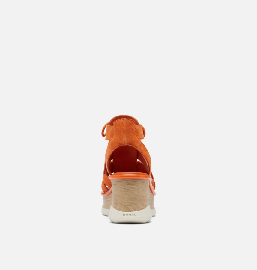 Desert Sun-Chalk Sorel Australia Women's Joanie Iii Lace-Up Wedge Sandal