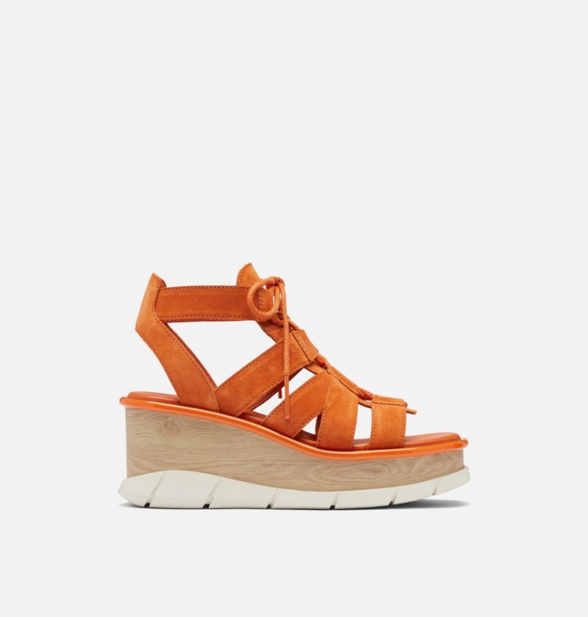 Desert Sun-Chalk Sorel Australia Women's Joanie Iii Lace Wedge Sandal
