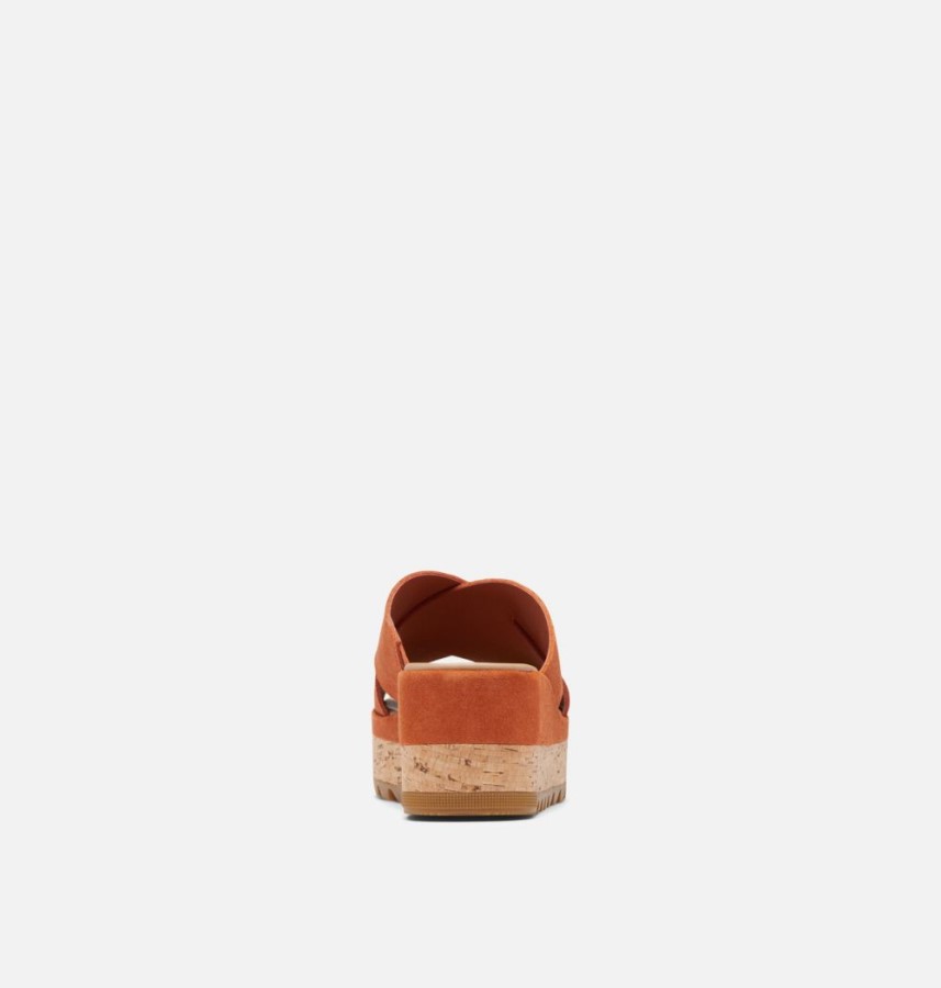 Desert Sun-Gum 17 Sorel Australia Women's Cameron Flatform Mule Wedge Sandal