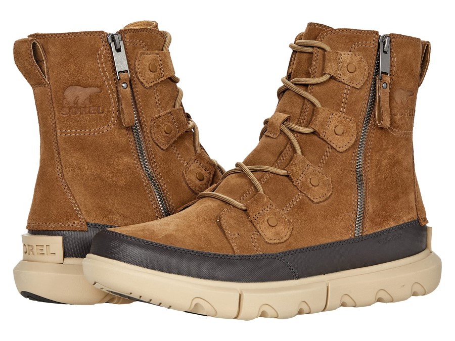 Explorer Boot Dual Zip Waterproof Dark Amber/Tobacco Sorel Australia
