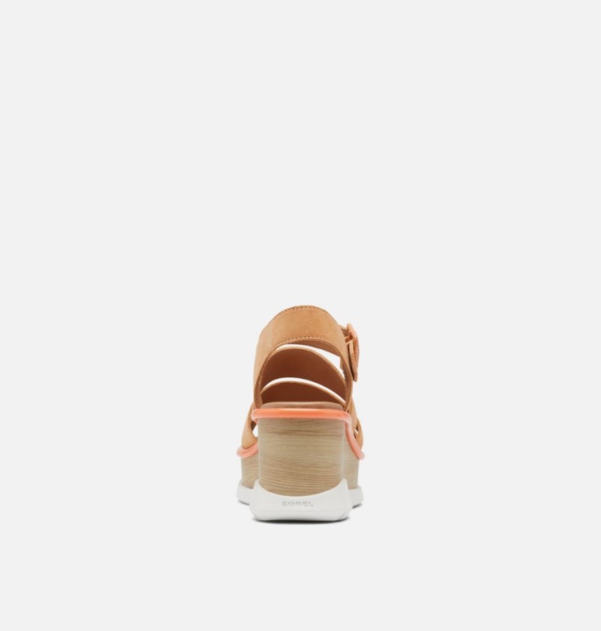 Faded Spark-White Women's Joanie Iii Ankle Strap Wedge Sandal Sorel Australia